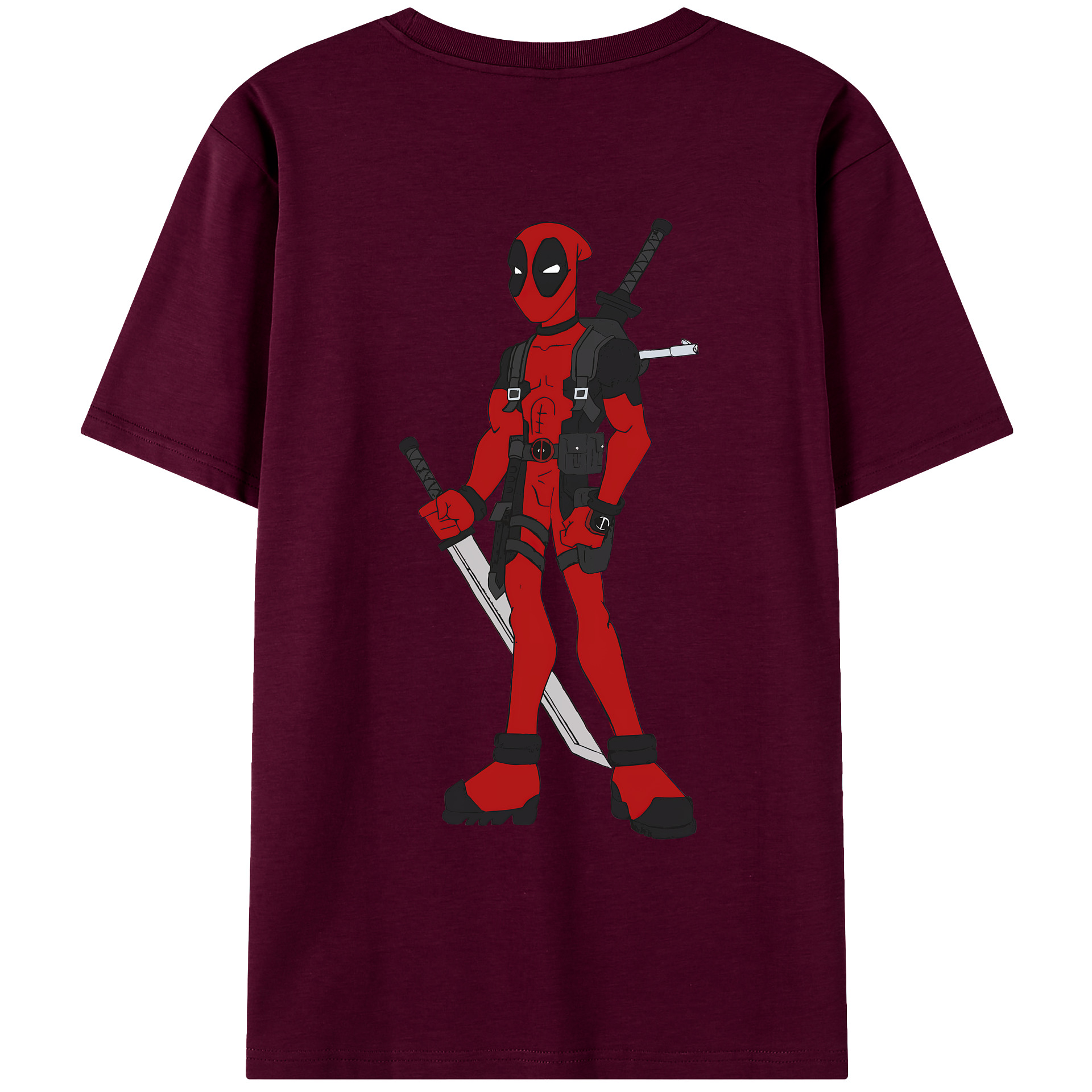 （画像用） Deadpool デッドプール レディース半袖Tシャツ(バックプリント)